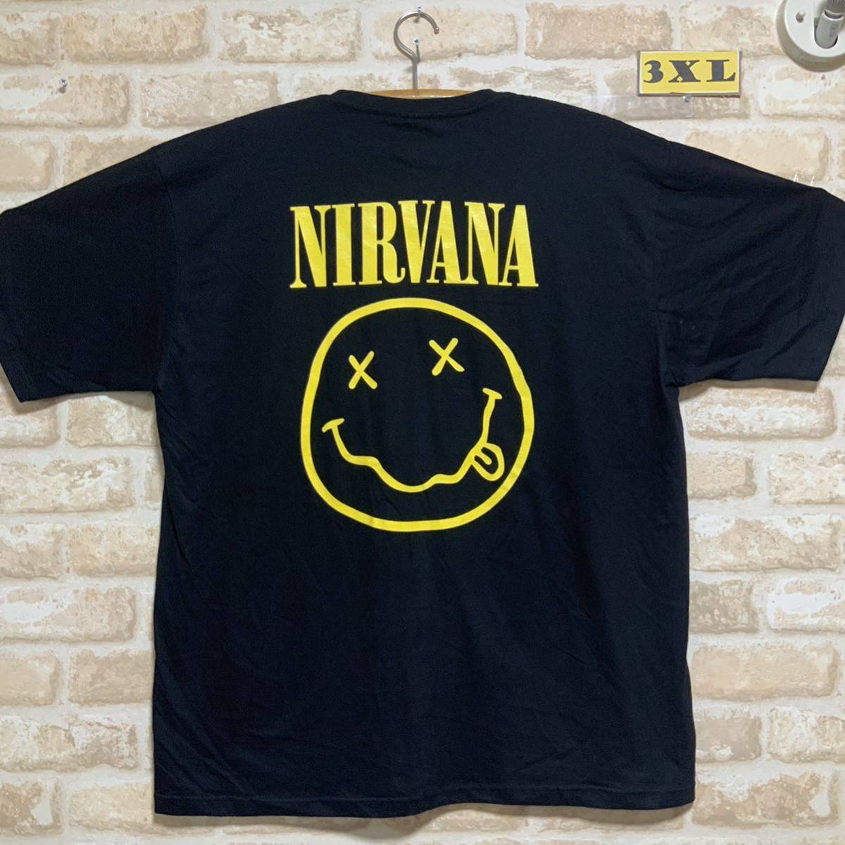 ニルバーナ ニルヴァーナ Tシャツ 3XLサイズ ニコちゃん XXXL ロックバンド 半袖 Nirvanaの画像3