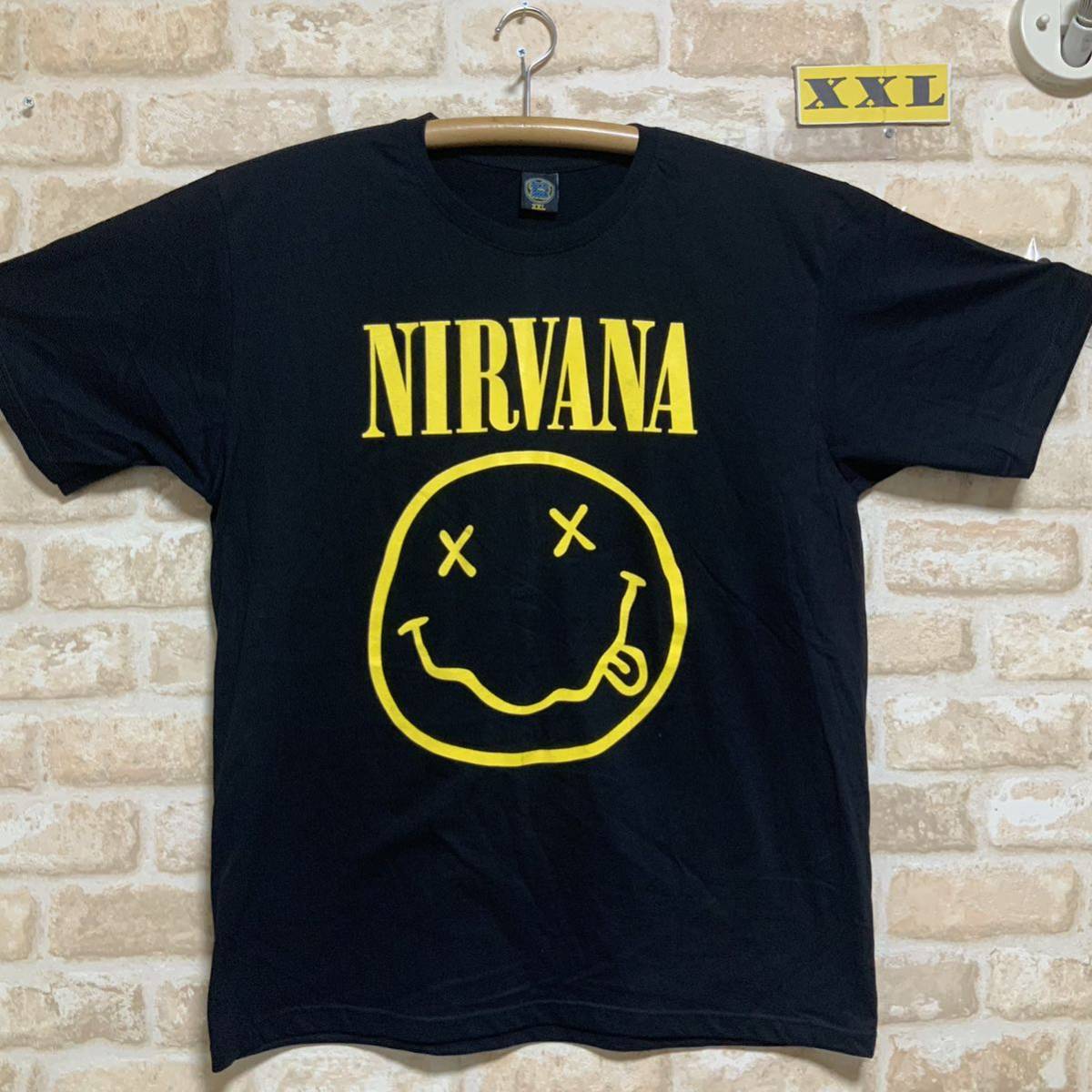 ニルバーナ ニルヴァーナ Tシャツ XXLサイズ ニコちゃん ロックバンド 半袖 NIRVANAの画像3