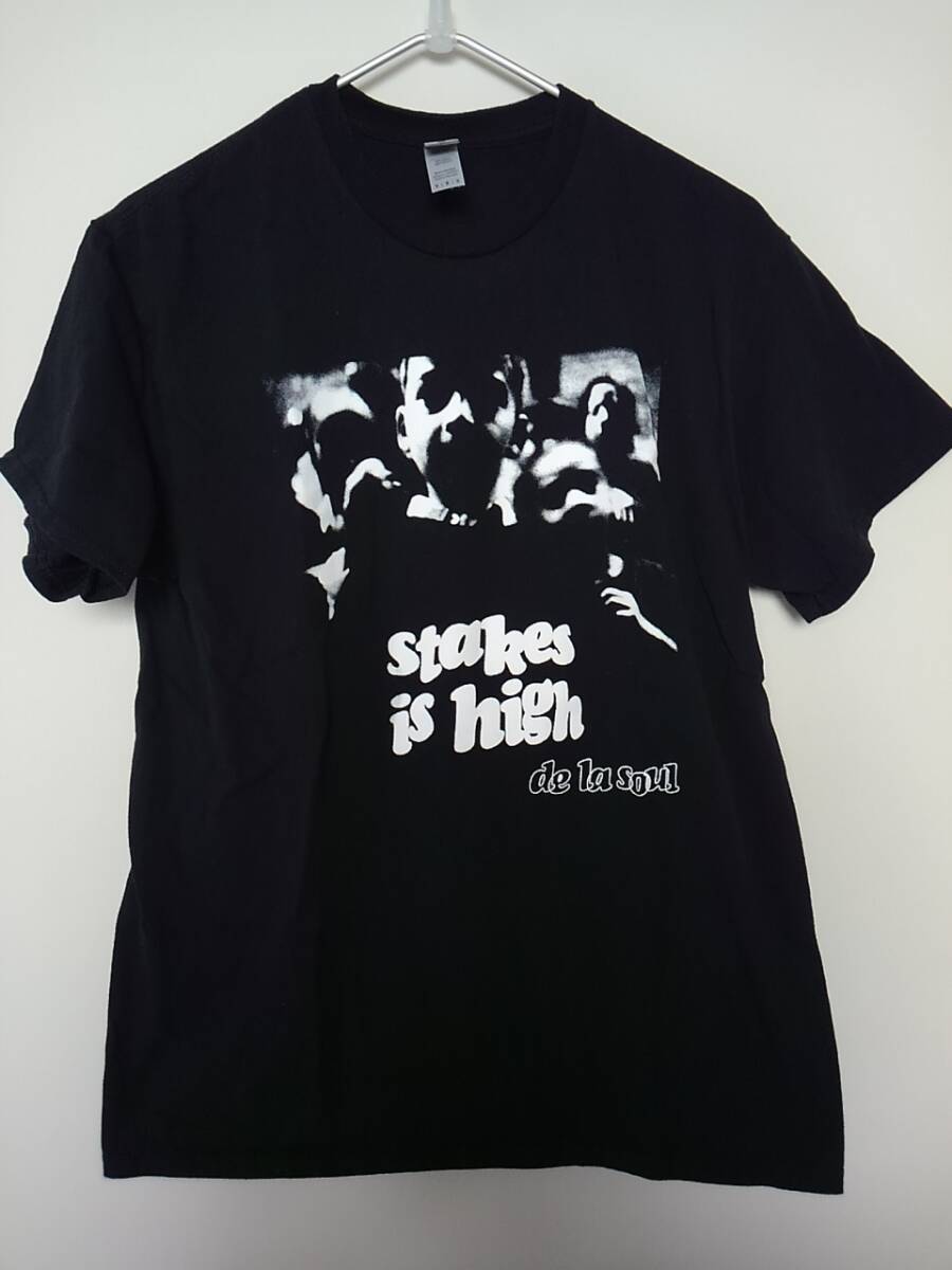 de la soul stakes is high ロングスリーブTシャツ Yahoo!オークション - De La Soul Stakes is high ロゴプリント
