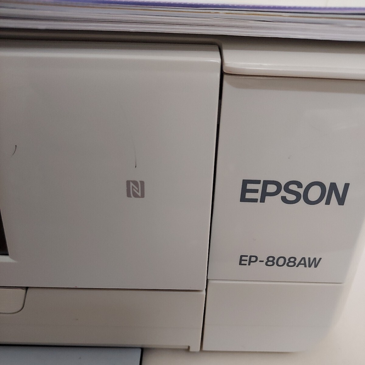 ジャンク品 エプソン EPSON EP-808AW インクジェットプリンターホワイト白の画像3