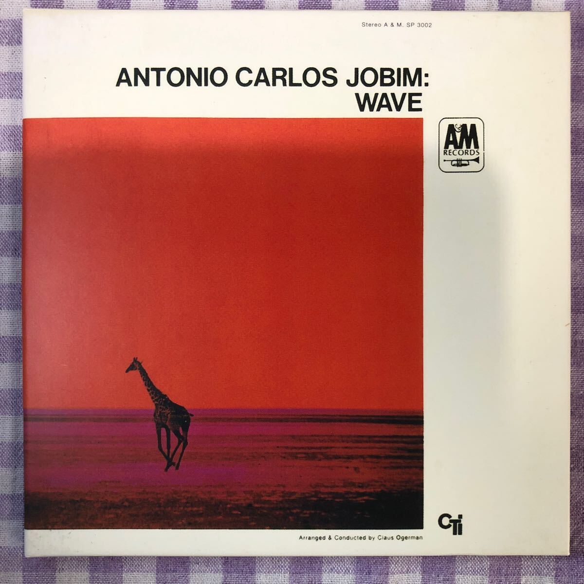 紙WジャケットCD／アントニオ・カルロス・ジョビン／波 （ロン・カーター、アービー・グリーン参加） 1967年録音の画像1