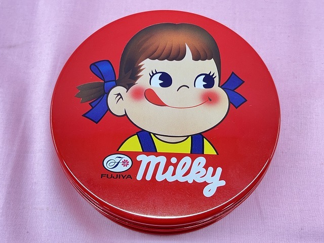 240406◆◇不二家　FUJIYA　ミルキー　milky　空き缶　4点セット　ペコちゃん　現状品◇◆