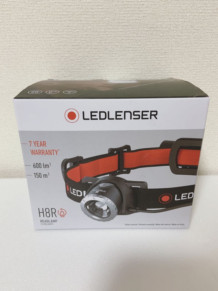 未使用】Ledlenser(レッドレンザー) LEDヘッドライト H8R 充電式ヘッド