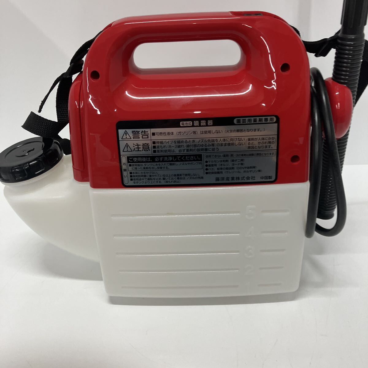 【動作確認OK】AUTO SPRAY 電池式噴霧器 5L 噴霧器 SSD-5H セフティー3 ハイパワー ホース1.7m ノズル40-90cm 1頭2頭切替 園芸用スプレー _画像5