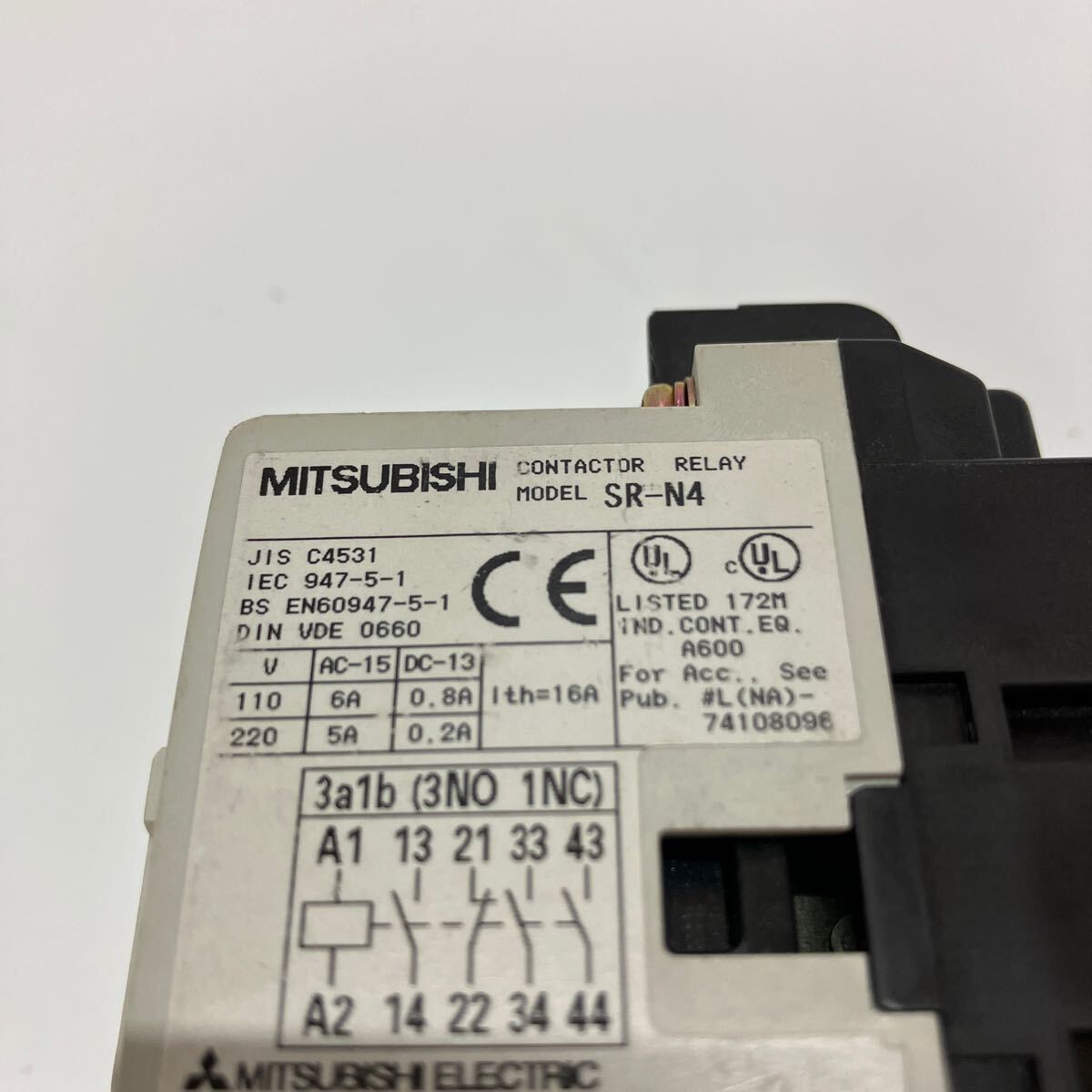 三菱　MITSUBISHI　SR-N4　電磁開閉器　2個まとめ売り　A-483_画像5