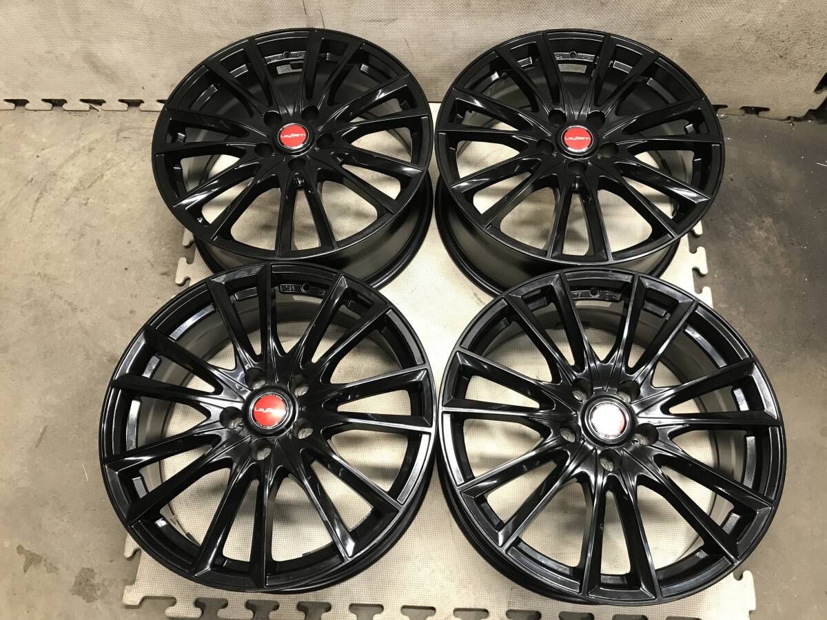 【18×7.5J インセット+38 PCD114.3 5H】LeyBahnアルミホイール 4本_画像1