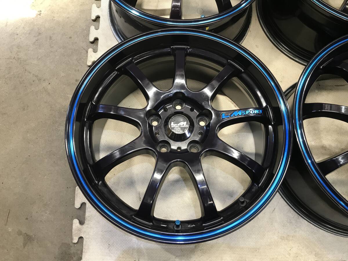 【17×7.5J インセット+50 PCD114.3 5H】LM SPORTアルミホイール 4本_画像3