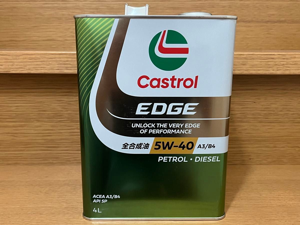 新パッケージ CASTROL EDGE 5W-40 4L缶 API SP/A3/B4　カストロール　エッジ
