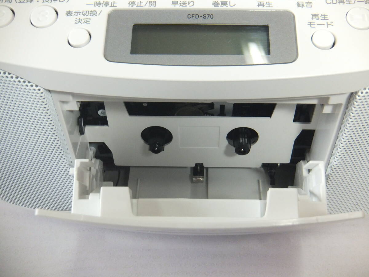 SONY ソニー★CDラジカセ CFD-S70 2022年製 FM/AM ラジオ カセットテープ ワイドFMの画像8