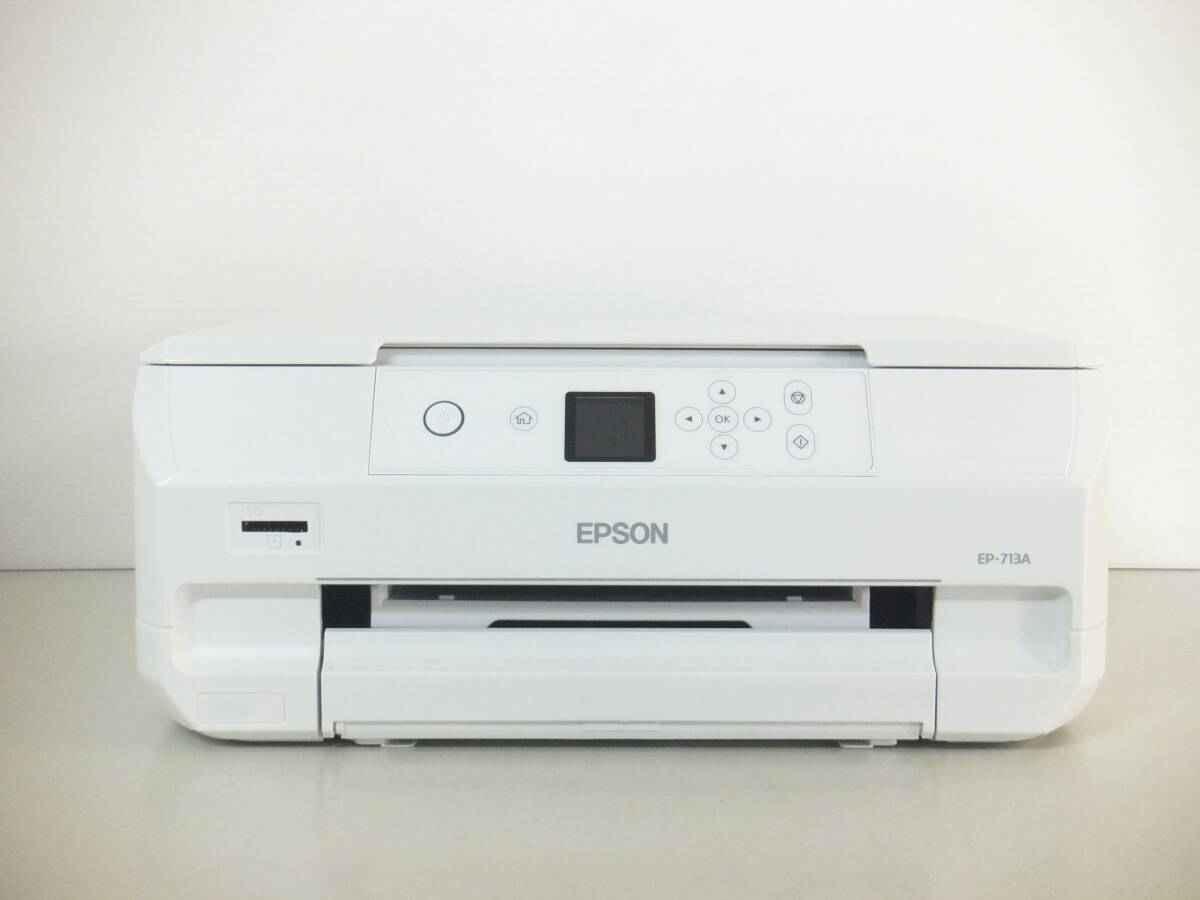 EPSON エプソン★EP-713A インクジェット複合機 プリンター 通電確認 ジャンク_画像2