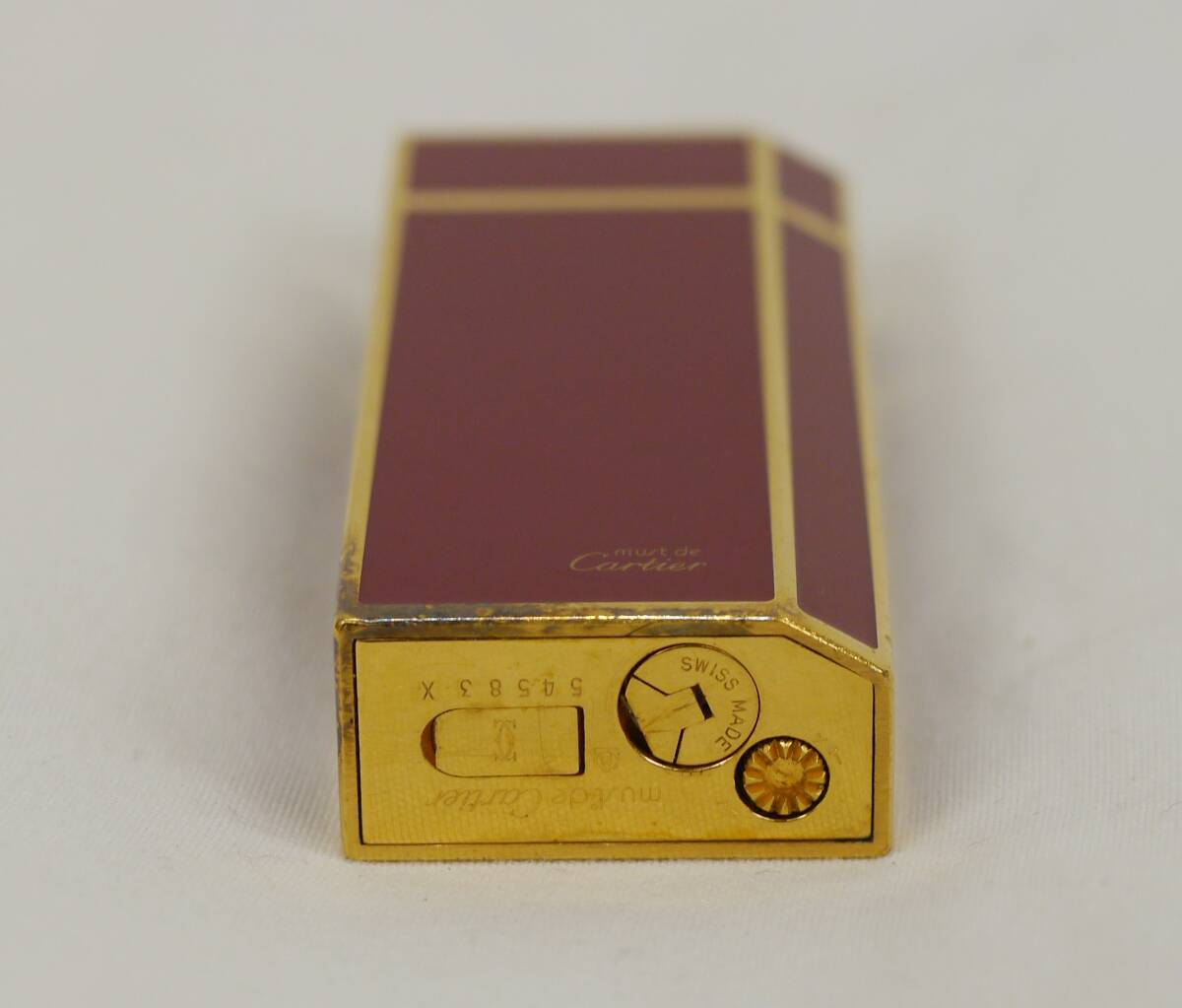Cartier ガスライター カルティエ スイスメイド ブランド小物 喫煙グッズ プレゼントご褒美 QVQ-98の画像2