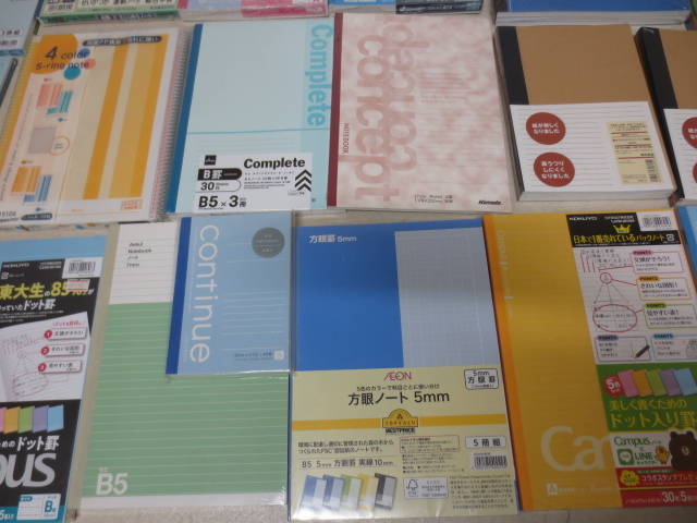 O1293M 未開封パックのみ◎新品ノートまとめセット キャンパス ドット罫線 方眼 ディズニー柄 リング 無印良品他の画像4