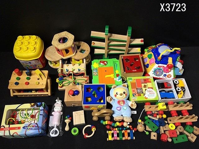 X3723L baby toy intellectual training loading tree wooden Roo pin g soft block etc. large amount summarize 