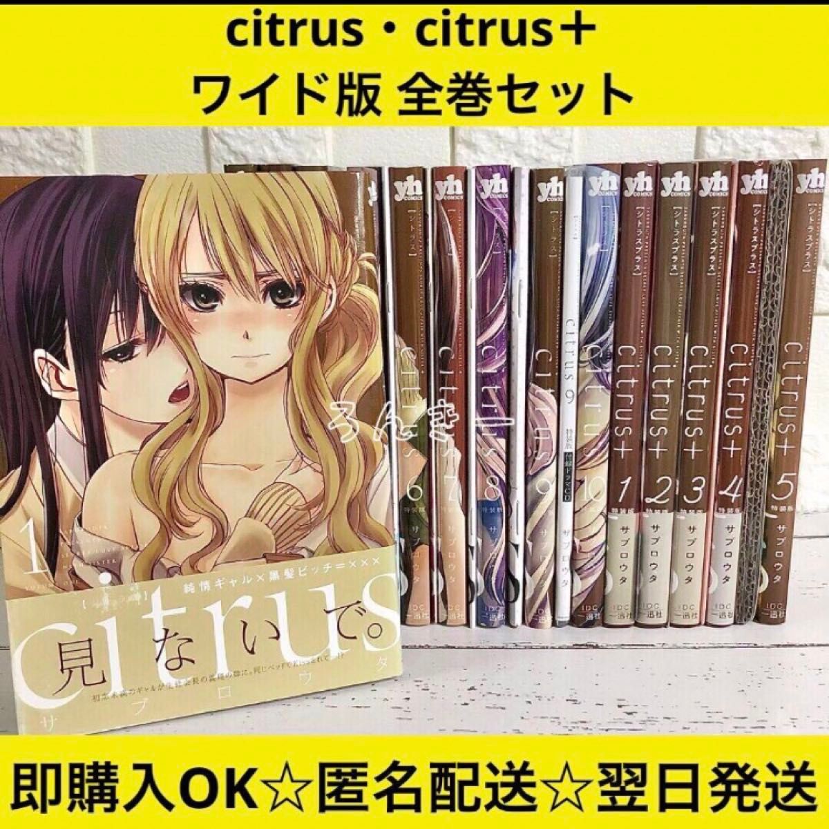 citrus citrus+ シトラス ワイド版 サブロウタ 特装版 全巻 citrus citrus+ シトラス ワイド版 サブロウタ 特装版 全巻