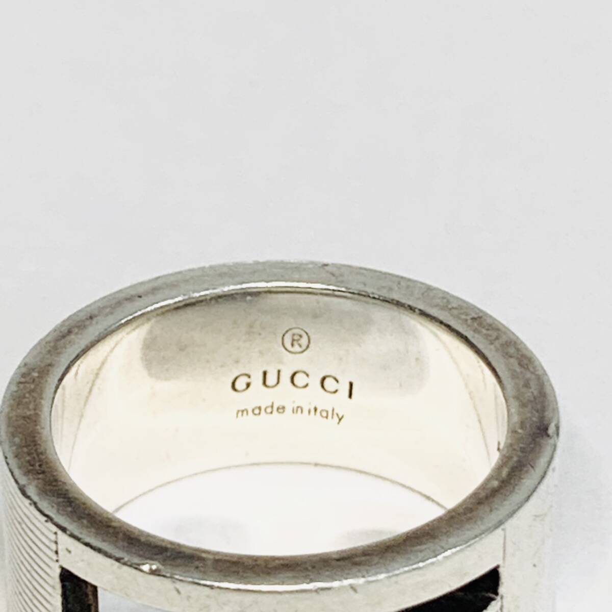 GUCCI グッチ グランデッドG シルバー リング 925 指輪 アクセサリー ＃9_画像4