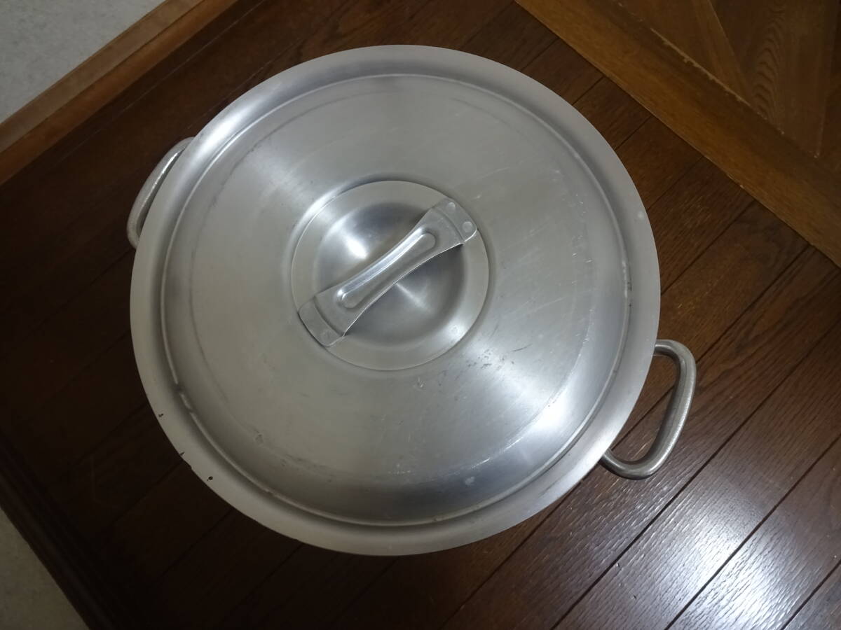 中古 中尾アルミ STOCKPOTS 直径30cm コイヌ印 NAKAO ALMI KING-POTS 寸胴 鍋 両手鍋の画像6