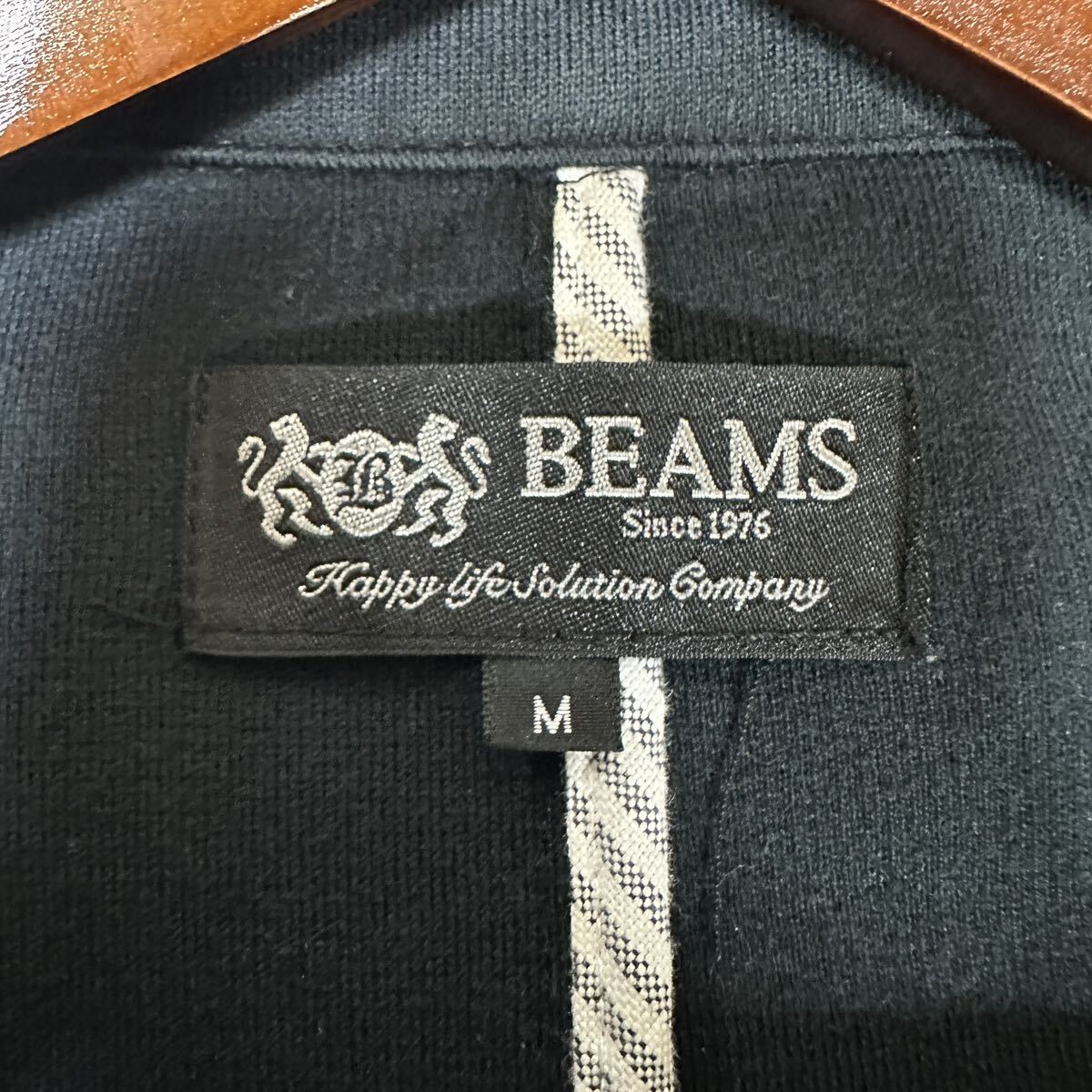 BEAMS ビームス アンコンジャケット テーラードジャケット ブレザー ストレッチ素材 春夏 ブラック 黒 サイズM_画像9
