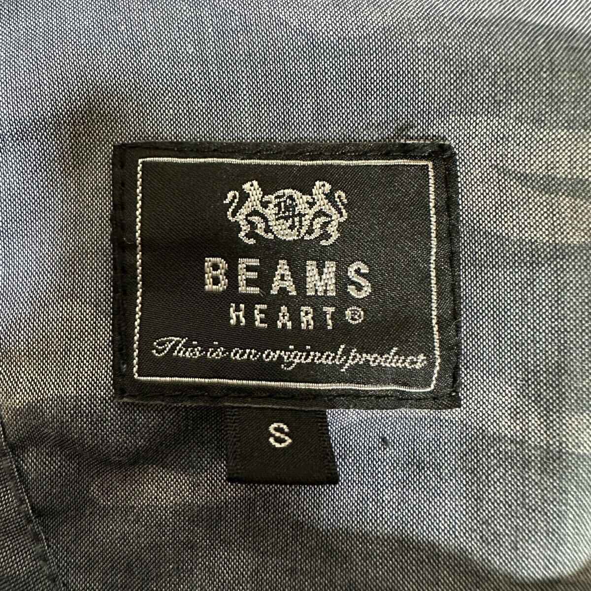 BEAMS ビームス アンコンジャケット テーラードジャケット ブレザー グレー ストレッチ素材 春夏使用 Sサイズの画像9