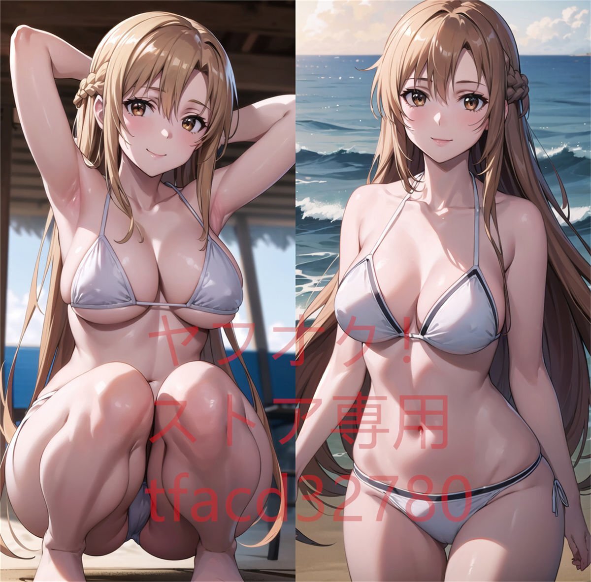 [SAO]アスナ/90cm×45cmサイズ/抱き枕カバーの画像1