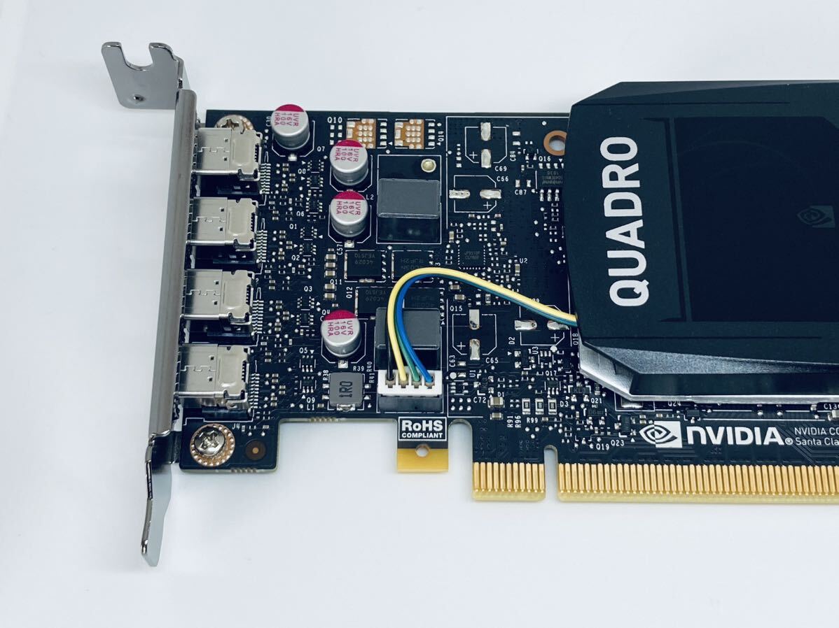 NVIDIA QUADRO P1000★4K 4画面出力可能 ★47W★128bit★ロープロファイルブラケット★の画像3