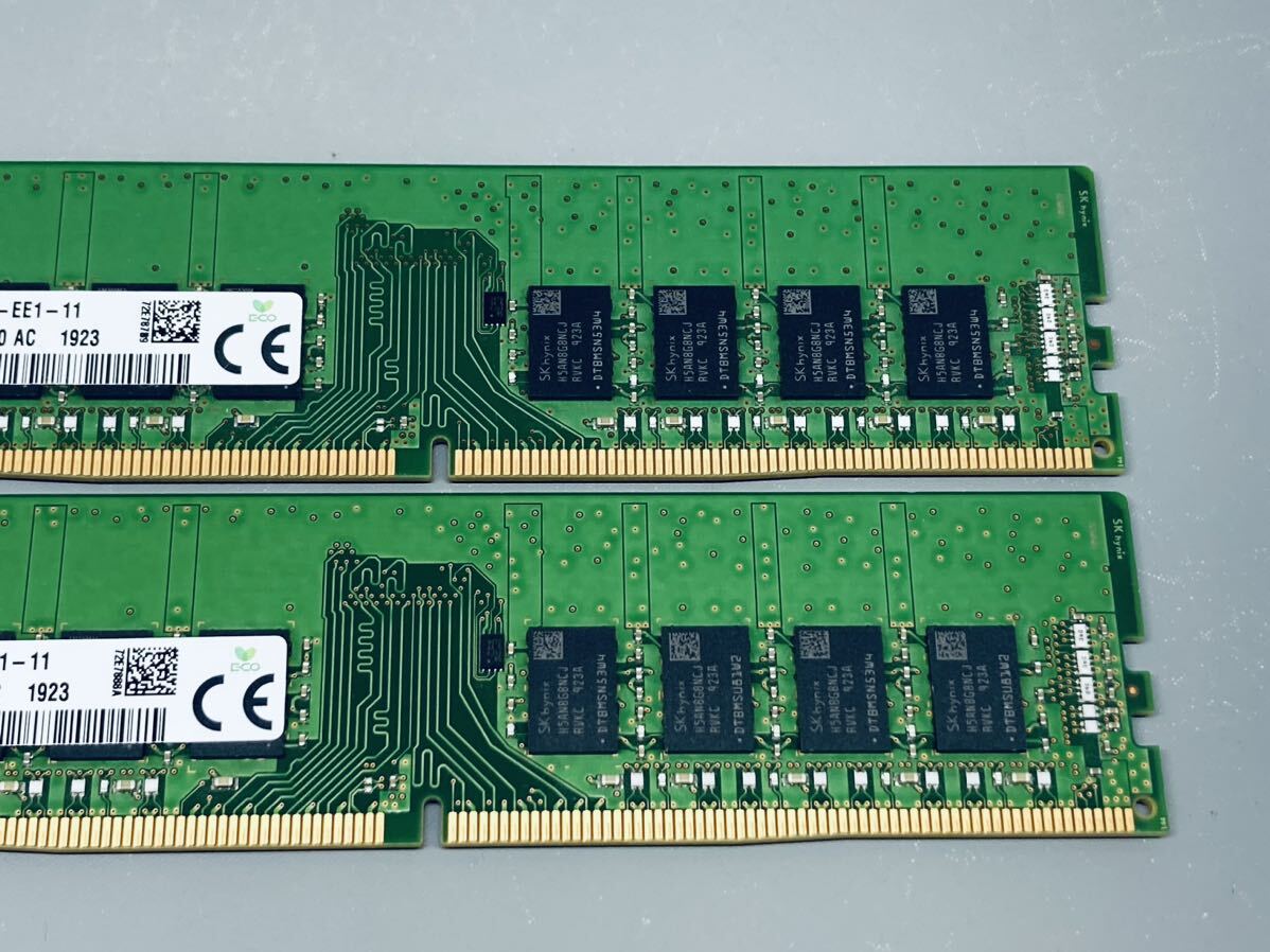 SKHYNIX DDR4 2666 ECC Unbuffered 16GBx2(32GB) HMA82GU7CJR8N-VK★HP Z2 G4,Dell 3430/3431/3630,Lenovo P330,富士通TX1320/1330 M4対応_画像4