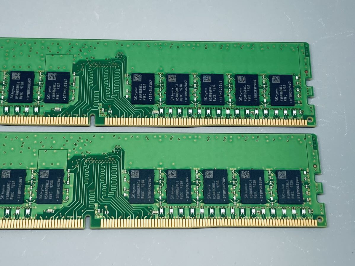 SKHYNIX DDR4 2666 ECC Unbuffered 16GBx2(32GB) HMA82GU7CJR8N-VK★HP Z2 G4,Dell 3430/3431/3630,Lenovo P330,富士通TX1320/1330 M4対応_画像7