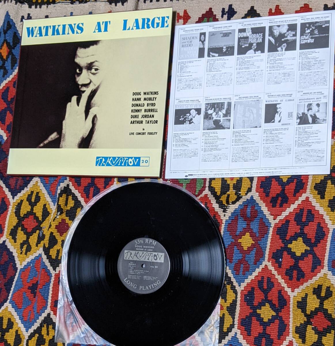 50's ダグ・ワトキンス(b) Doug Watkins (国内盤 LP)/ ワトキンス・アット・ラージ Watkins At Large Transition TRLP 20 1956年の画像7