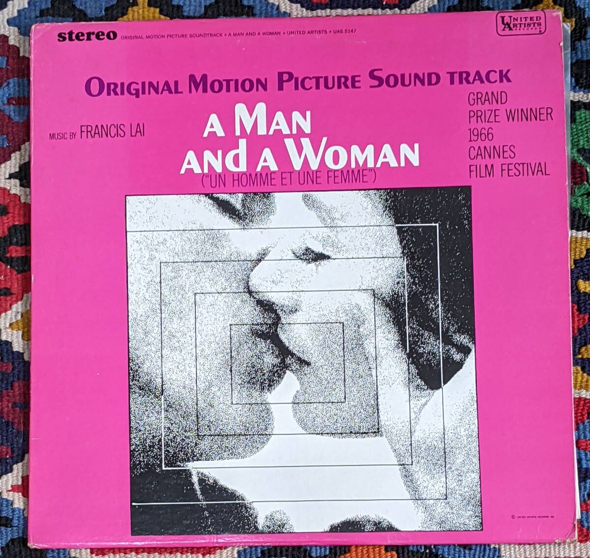  60's  サントラ「 男と女」 音楽 フランシス・レイ Francis Lai ピエール・バルー(US盤 LP)/ A Man And A Woman UAS 5147 1966年の画像10
