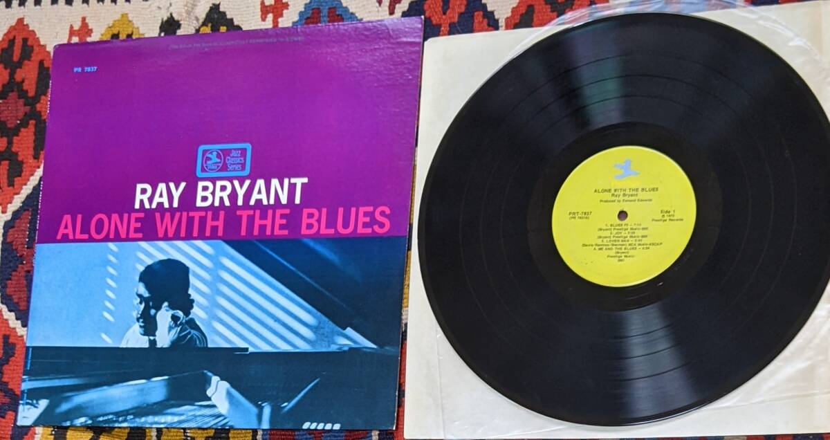 50's レイ・ブライアント Ray Bryant (US盤 LP)/ アローン・ウィズ・ザ・ブルース Alone With The Blues Prestige PRT-7837 1958年の画像1