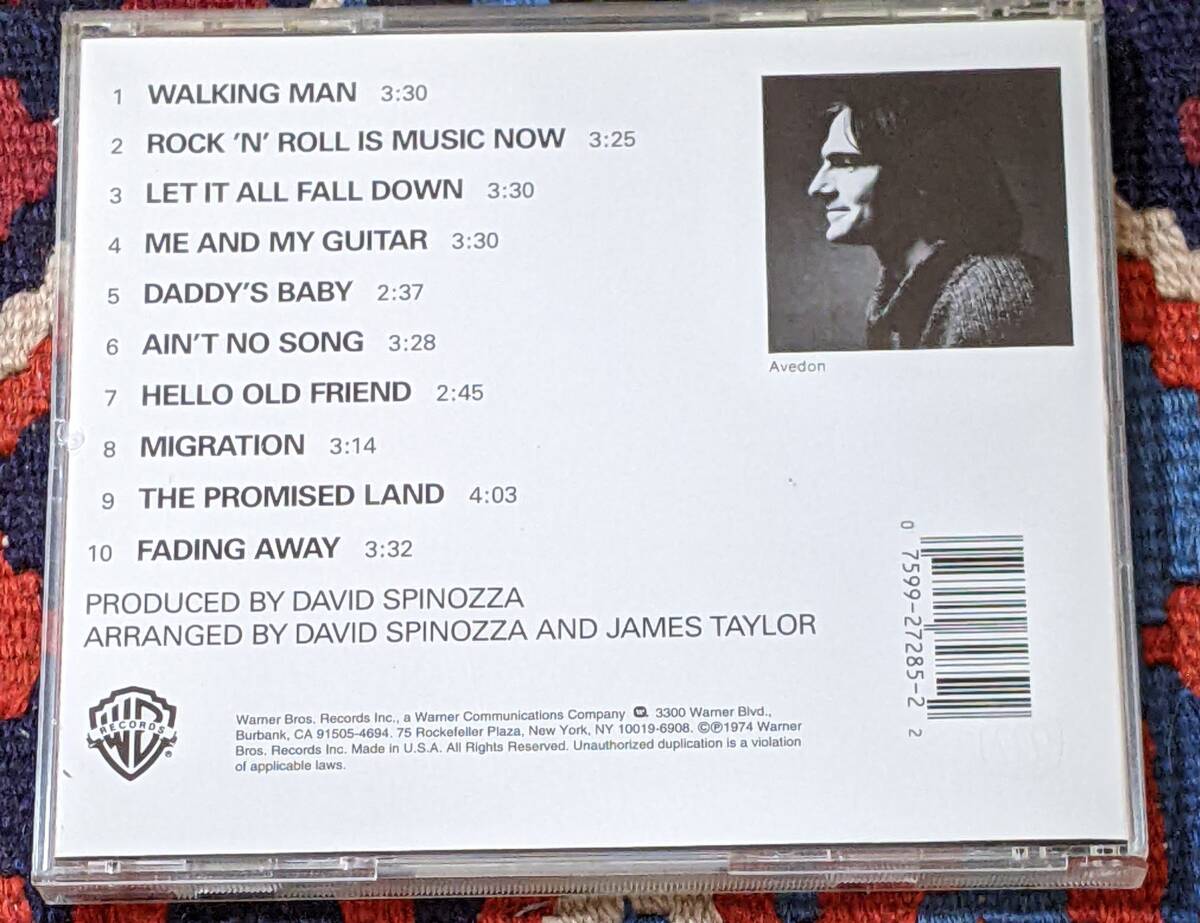  70's SSW ジェイムス・テイラー James Taylor (CD)/ ウォーキング・マン Walking Man Warner Bros. Records 2794-2 1974年の画像3