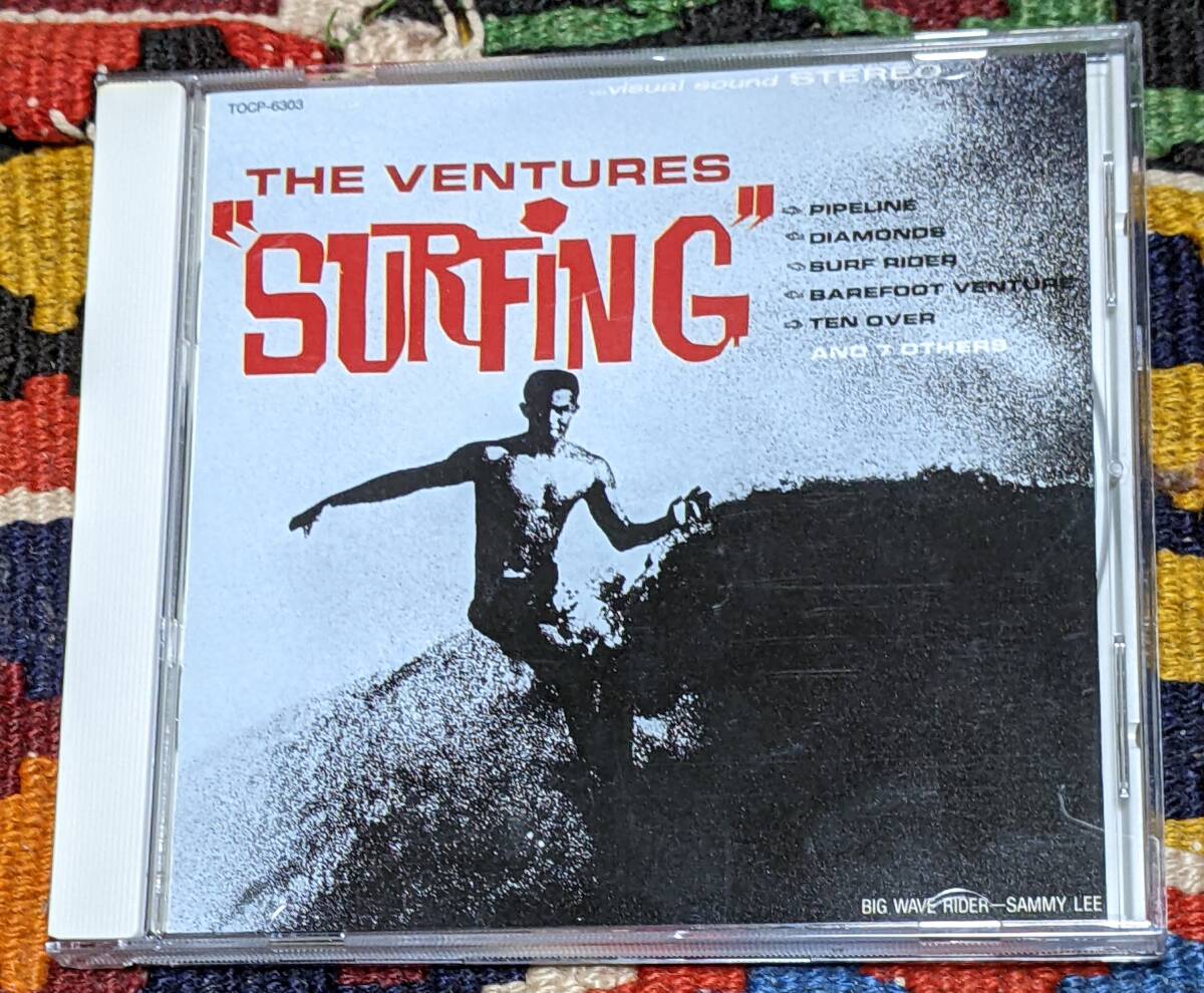 60\'\'s [ труба линия ] сбор ven коричневый -zVentures (CD)/ серфинг Surfing EMI USA TOCP-6303 1963 год 