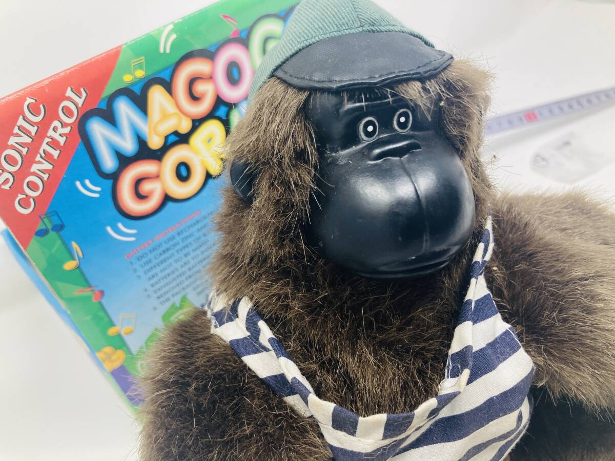 ⑤junk　Magogo ゴリラ ぬいぐるみ　緑色 踊る　歌う　ヴィンテージ レトロ　gorilla　Macarena_画像6