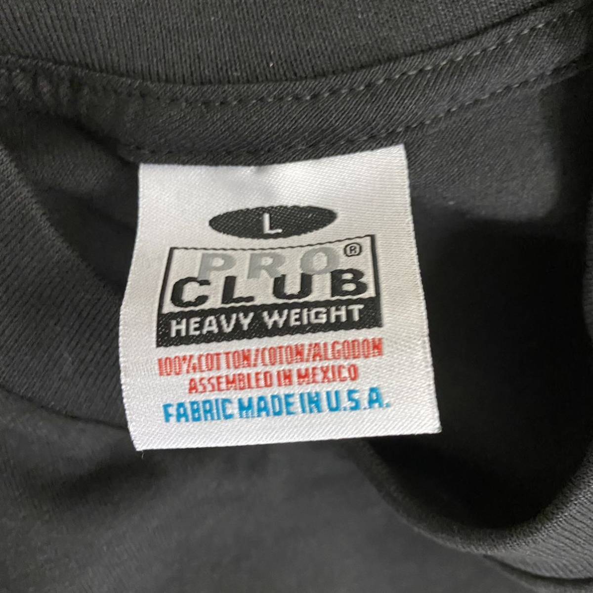 新品未使用 PROCLUB プロクラブ 6.5oz ヘビーウエイト 無地半袖Tシャツ 白黒2枚セット L_画像6