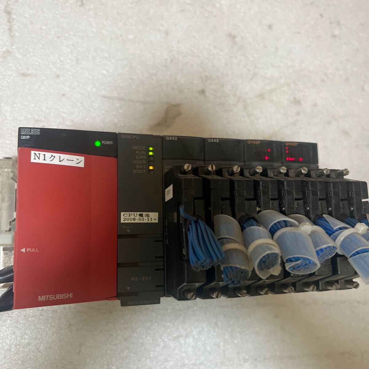 三菱電機 PLC シーケンサー Q02CPU (A) - スイッチング電源 三菱電機 PLC シーケンサー Q02CPU (A) - スイッチング電源