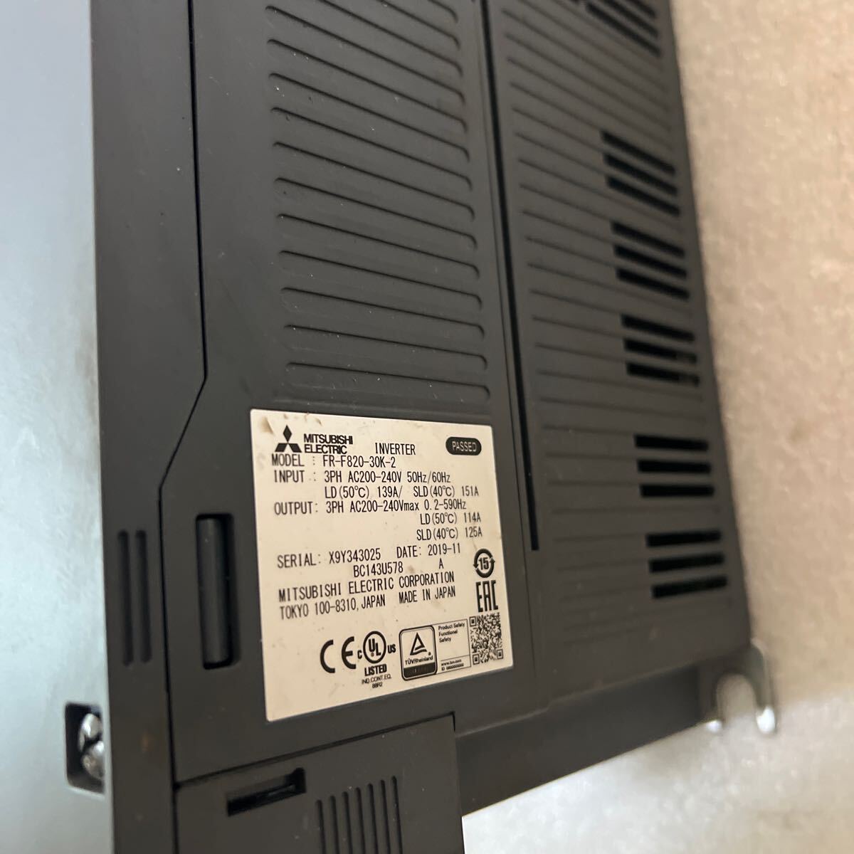 Yahoo!オークション - 三菱電機 インバーター FR-F820-30K-2 Yahoo!オークション - 三菱電機 インバーター FR-F820-30K-2