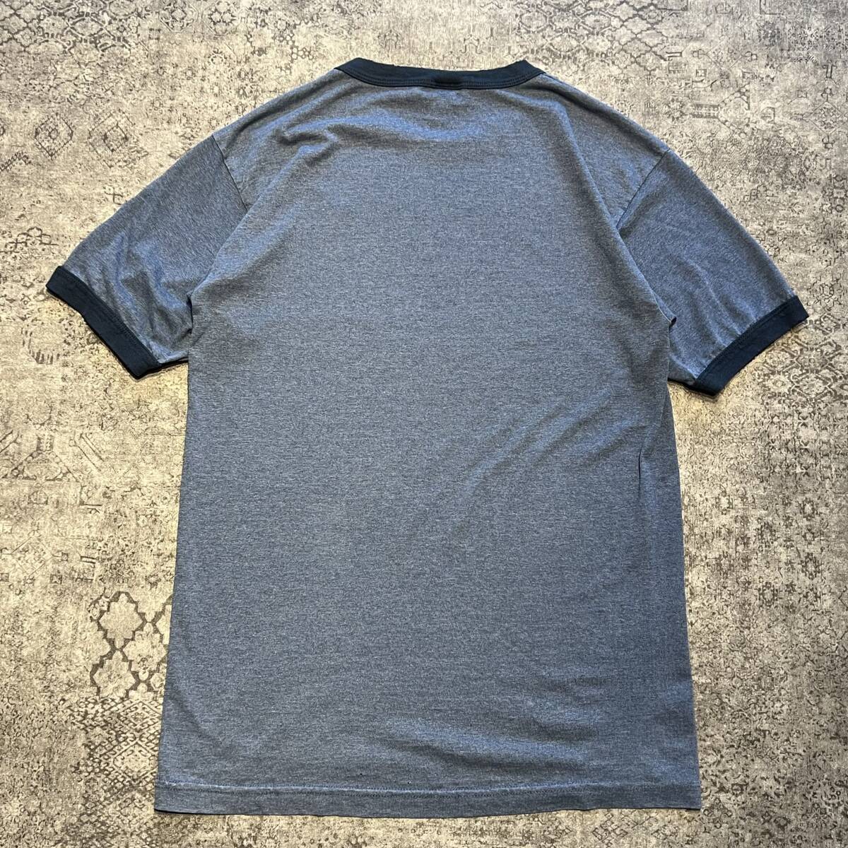 Vintage 90s Ringer T-shirt リンガー Tシャツ ブルー 90年代 ヴィンテージ ビンテージの画像2