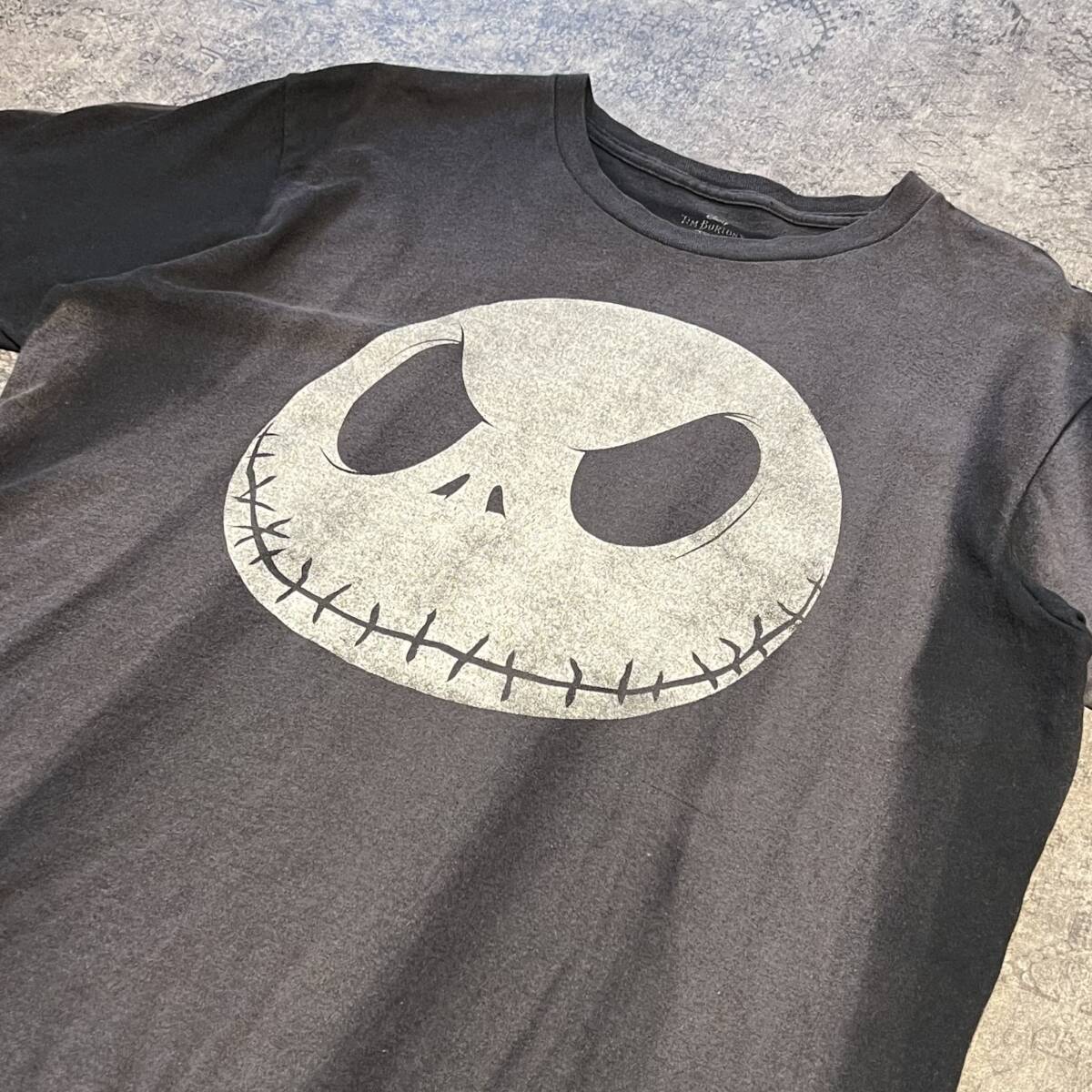  00s Disney NIGHTMARE BEFORE CHRISTMAS ディズニー ナイトメア ビフォー クリスマス ジャック Tシャツ ブラック ヴィンテージ ビンテージの画像4