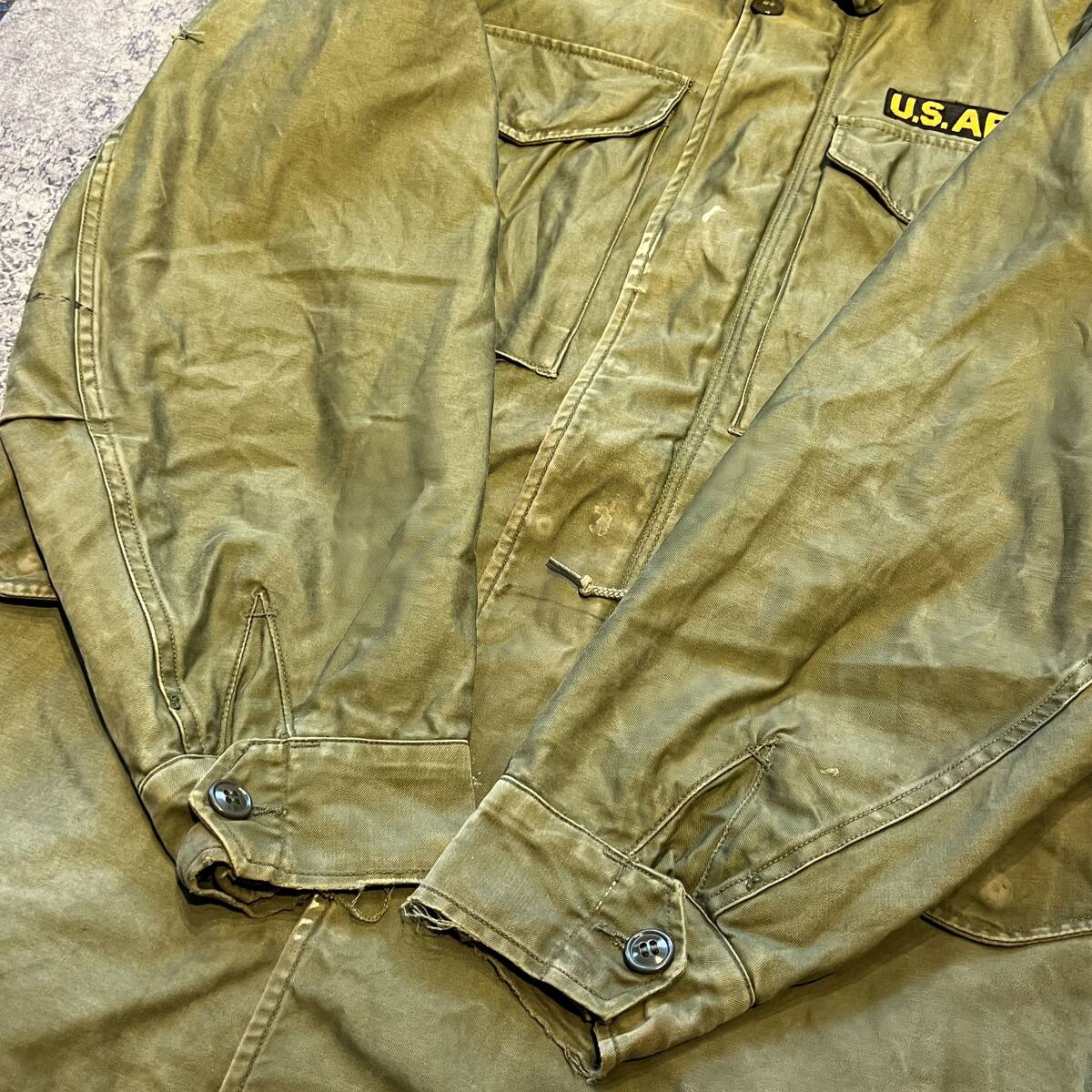 Vintage 60s U.S.ARMY M65 Jean grufa tea g jacket military khaki olive 60 period Vintage Vintage 