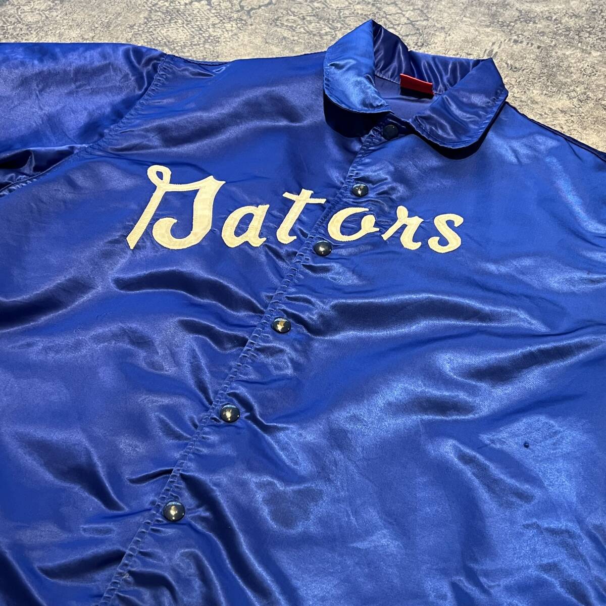 Vintage 70s 80s Stadium Jumper スタジャン スタジアムジャンパー コーチジャケット ブルー 70年代 80年代 ヴィンテージ ビンテージの画像4