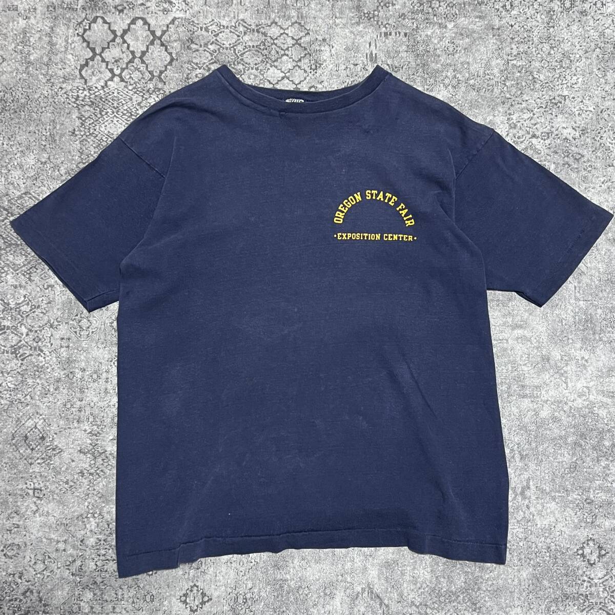 USA製 70s Champion チャンピオン バータグ シングルステッチ Tシャツ ネイビー 70年代 ヴィンテージ ビンテージ vintage_画像2