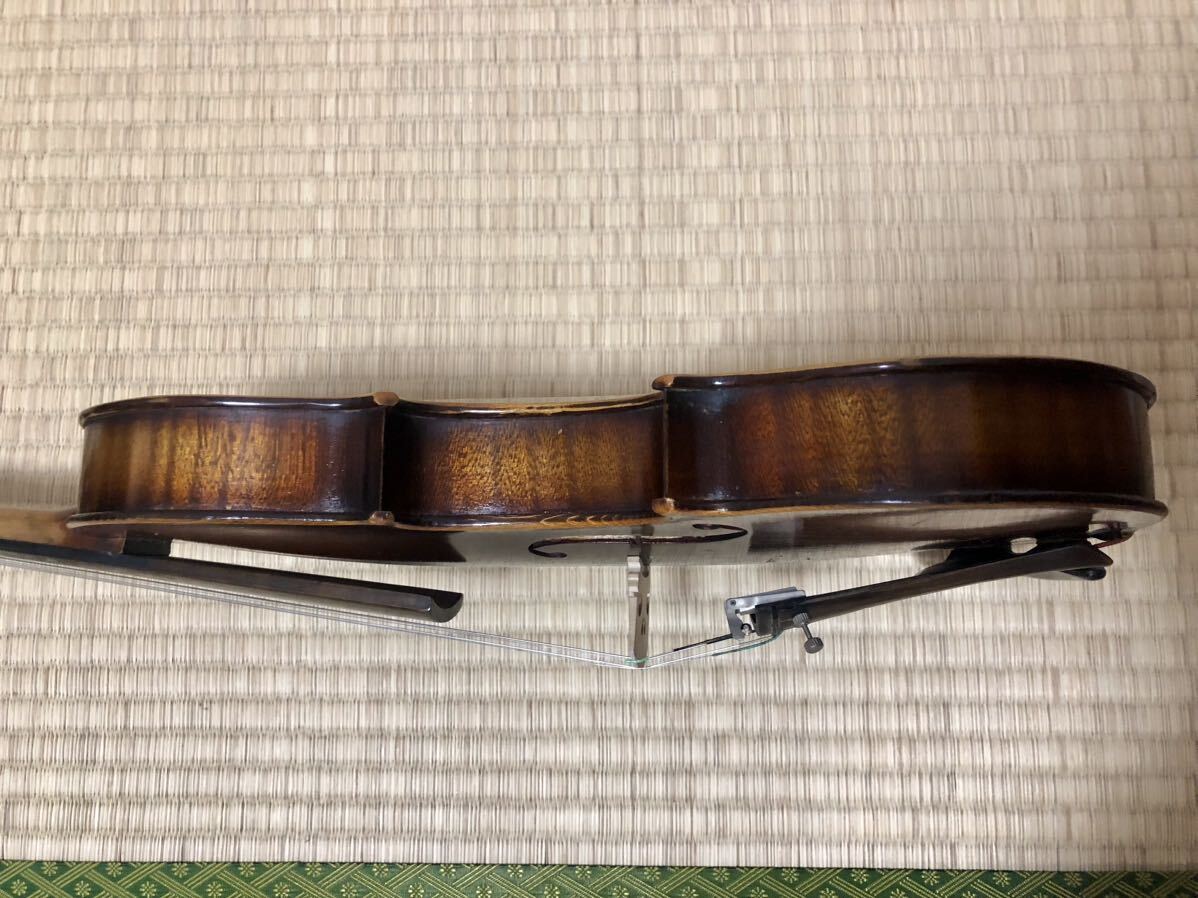  старый скрипка полный размер 4/4..va Io Lynn с футляром 