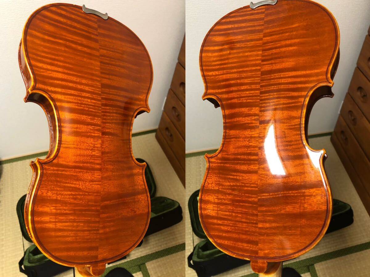 ERNST HEINRICH ROTH フルサイズ バイオリン 4/4 虎杢 ヴァイオリン ケース付きの画像7