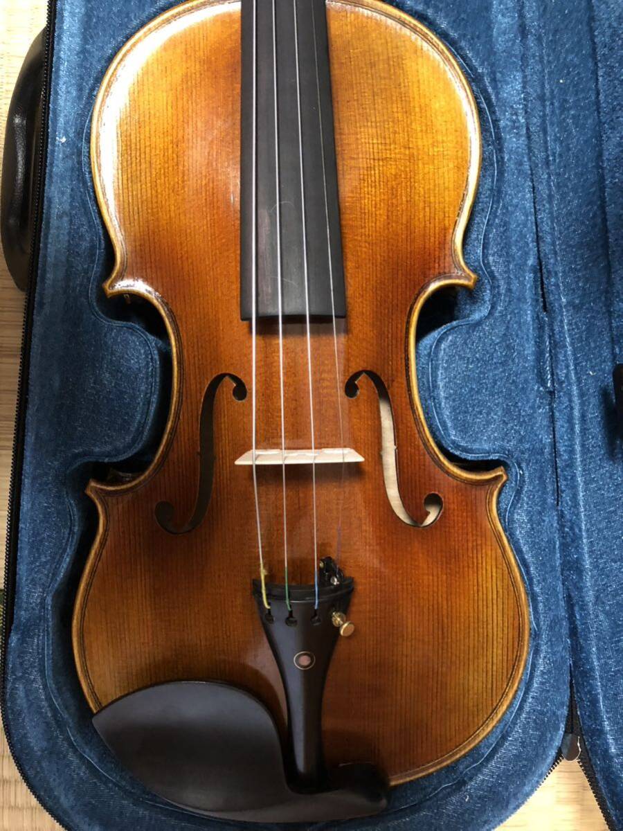 ドイツ製 Hermann Teller フルサイズ バイオリン 4/4 虎杢 ヴァイオリン ケース付きの画像5