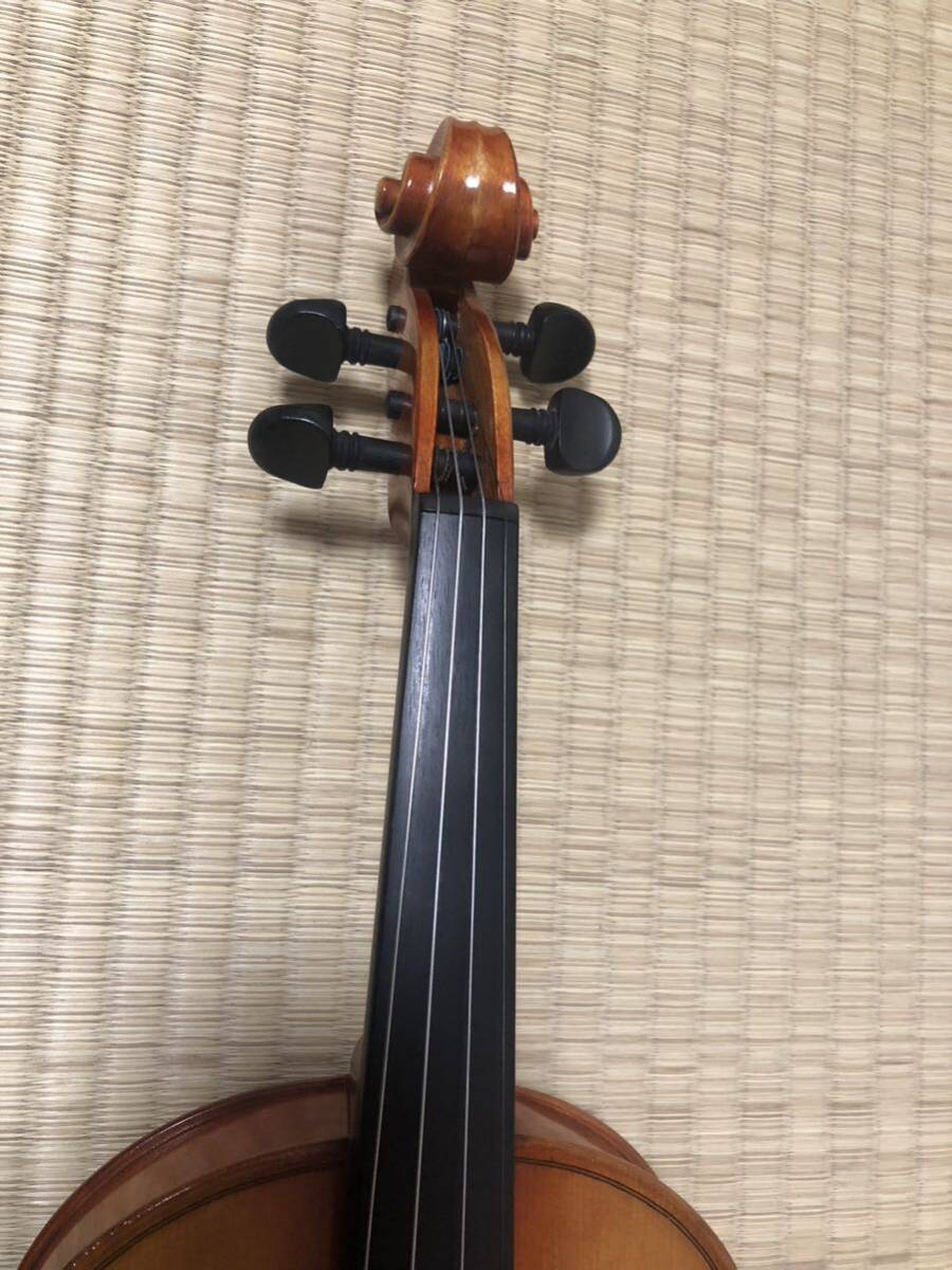 ドイツ製 4/4 フルサイズ バイオリン虎杢 ヴァイオリン 本体のみの画像7