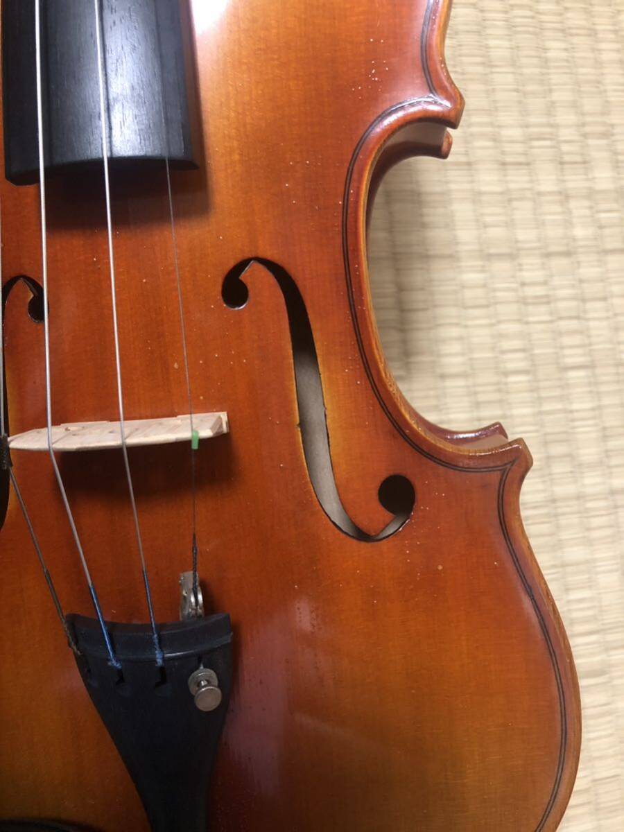 ドイツ製 4/4 フルサイズ バイオリン虎杢 ヴァイオリン 本体のみの画像10