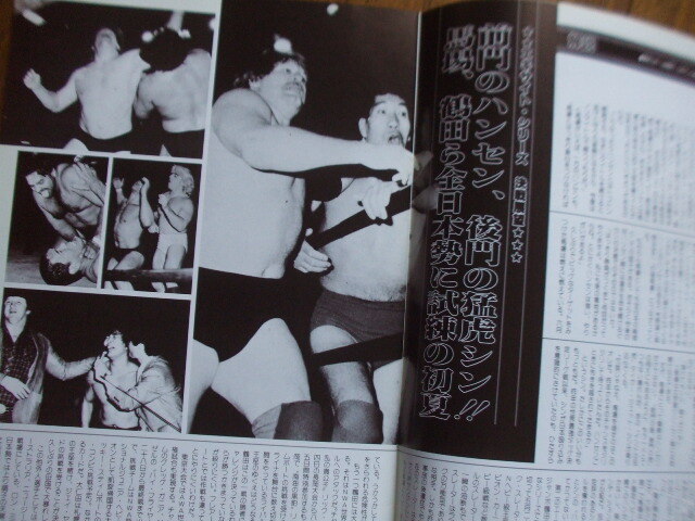 全日本プロレス 1982 エキサイト・シリーズ EXCITE SERIES パンフレット 昭和57年 シン ハンセン 馬場 鶴田の画像3