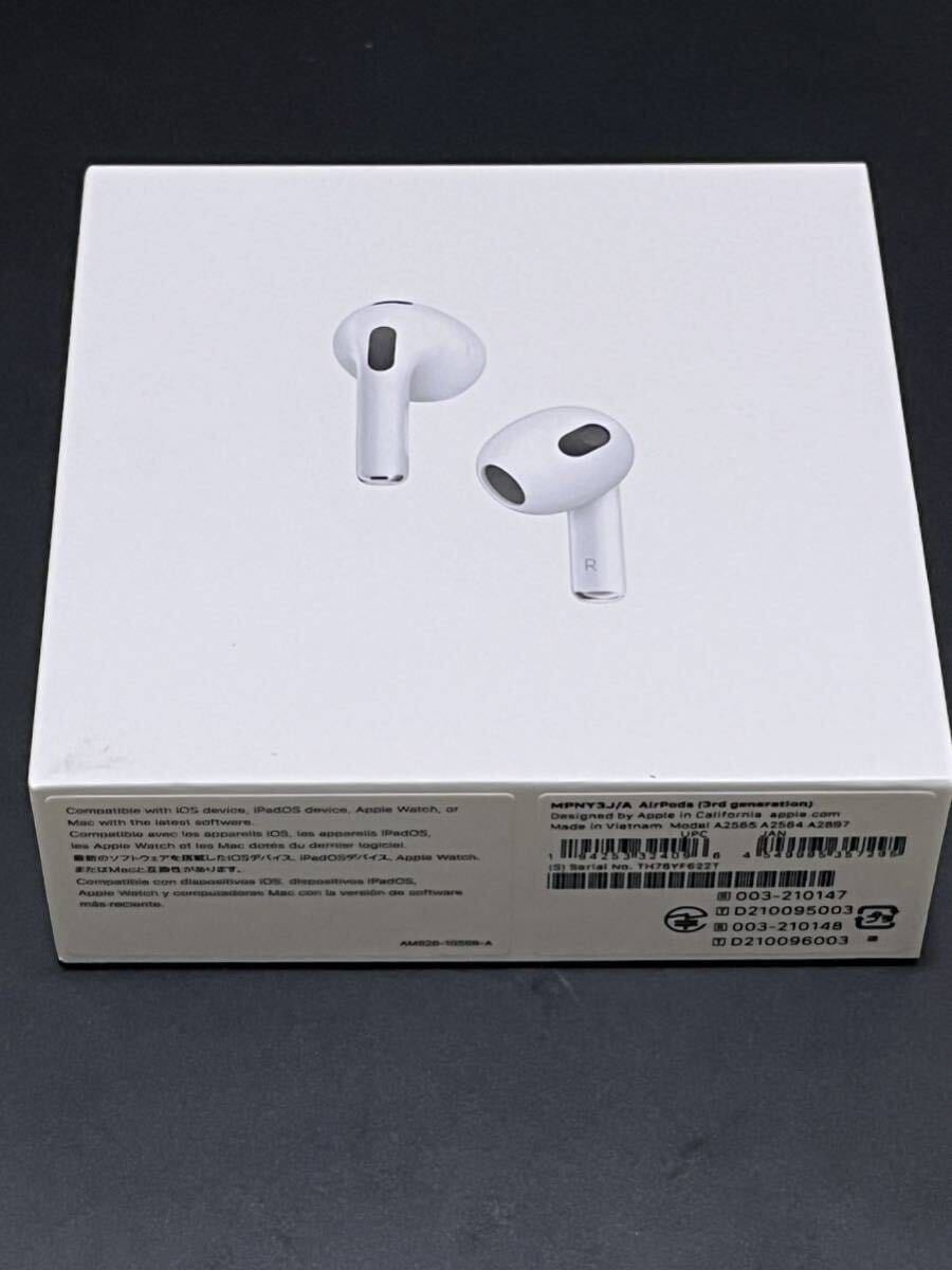 【送料無料】Apple Air Pods 第3世代 新品未開封　MPNY3J/A エアーポッズ アップル　純正品_画像1