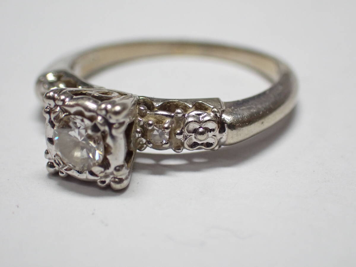 コレクション整理品 １４K ダイヤの指輪の画像2