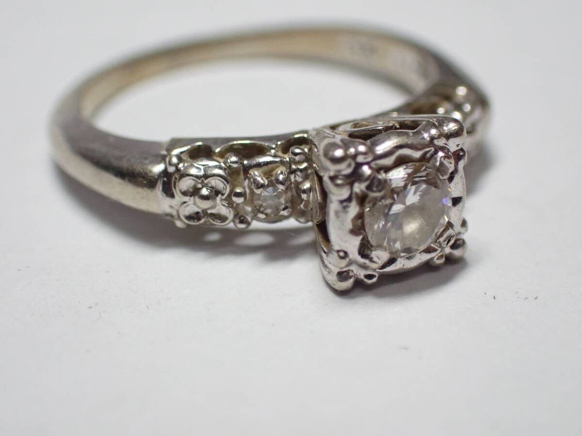 コレクション整理品 １４K ダイヤの指輪の画像3
