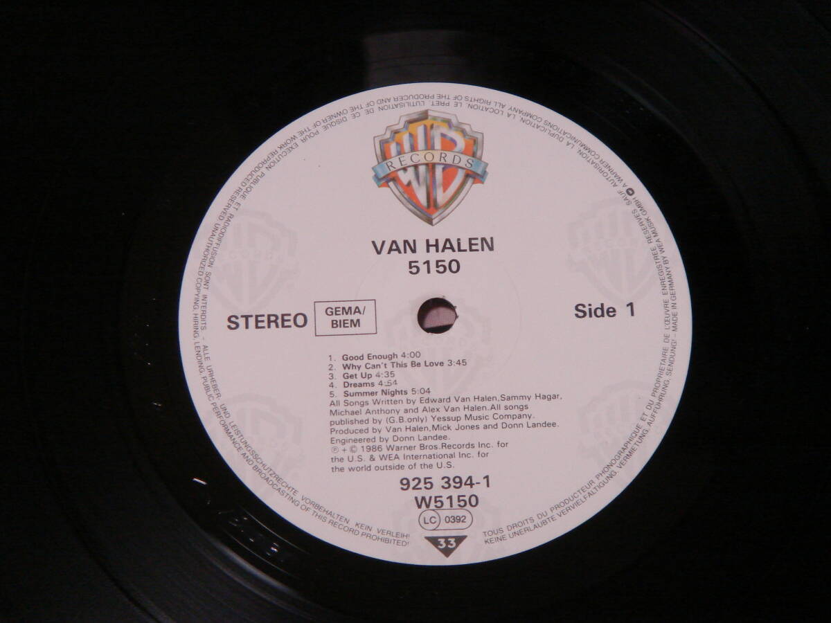 LP Van Halen 5150 Германия запись 